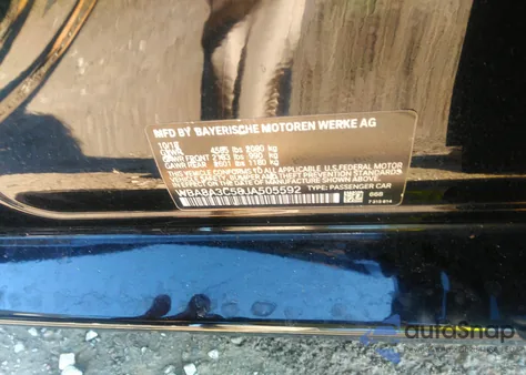 2018 BMW 320I xDrive from USA, damaged, VIN WBA8A3C58JA505592